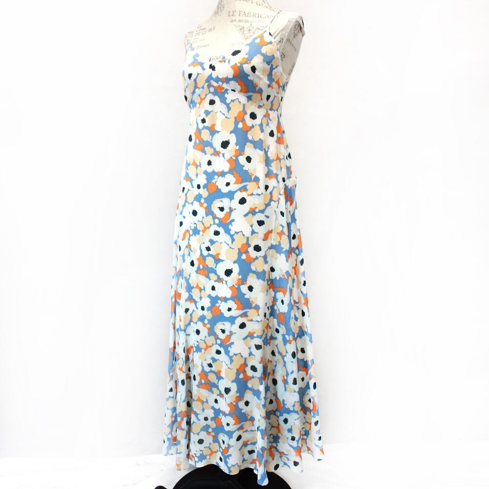 Joie Women's Floral Print Summer lined Long Dress Size 4